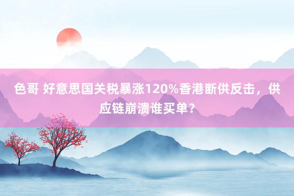 色哥 好意思国关税暴涨120%香港断供反击，供应链崩溃谁买单？