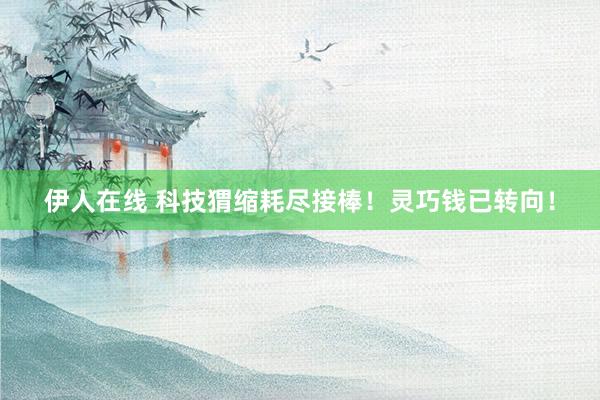 伊人在线 科技猬缩耗尽接棒！灵巧钱已转向！